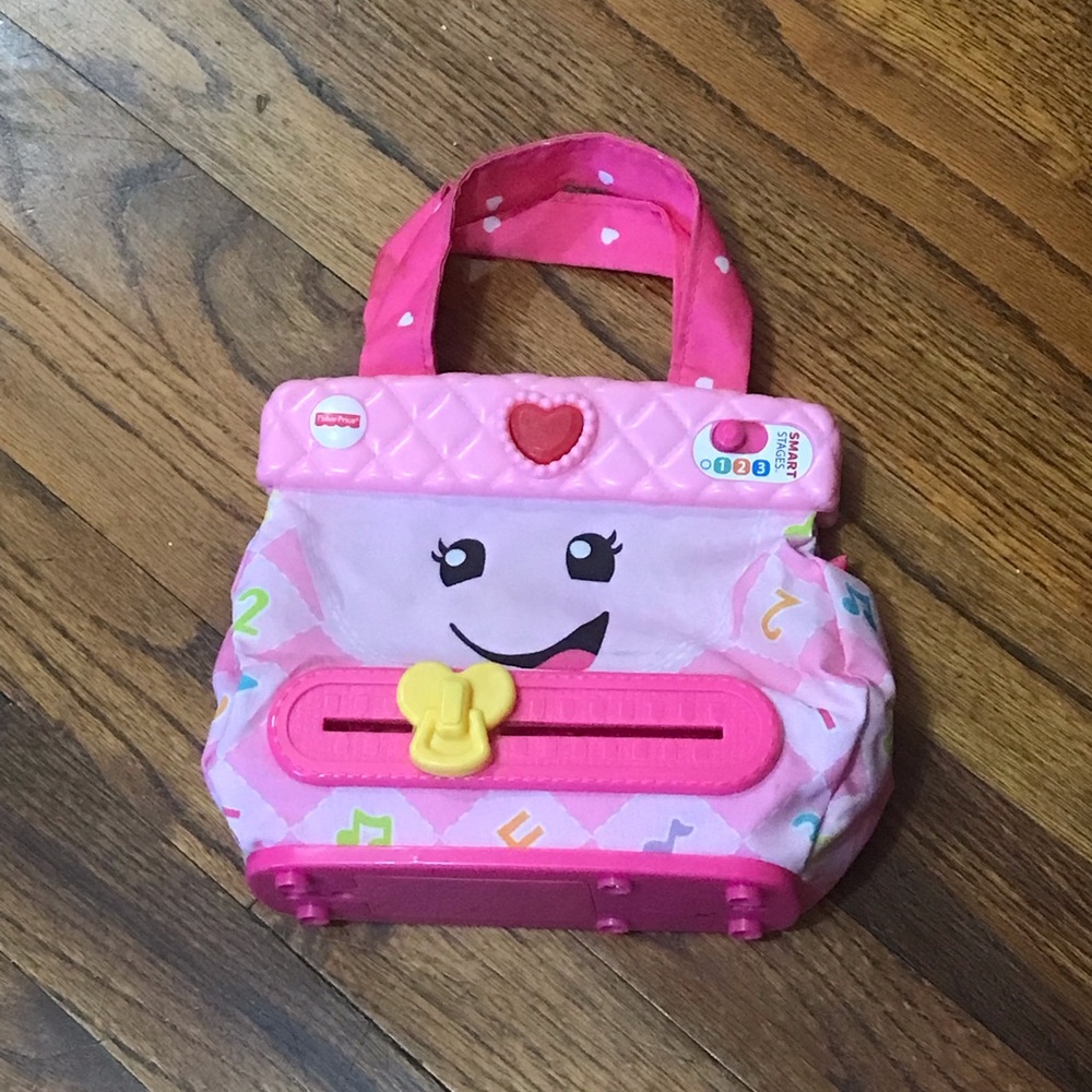 Fisher-Price Baby Toddler Toy Laugh Learn My Smart Purse Lights & Learning Sound - Picture 2 of 10